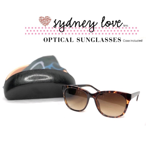 Sydney Love Accessories - NEW in Case Sydney Love Designer Tort Sunglasses